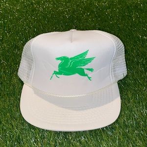 Vintage Mobil racing rope SnapBack hat